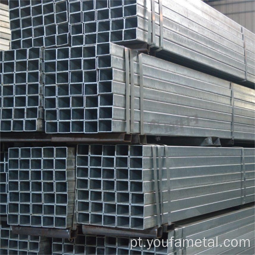 Galvanizado Q195/Q235/Q355 Tubo de aço retangular e de aço retangular